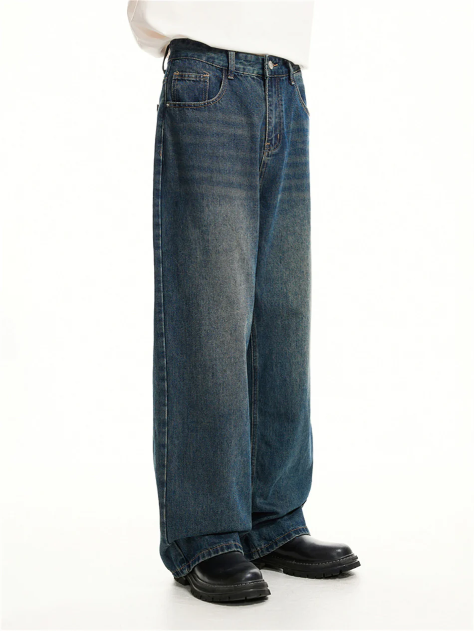 Wide Leg Vintage Faded Jeans - Image 4