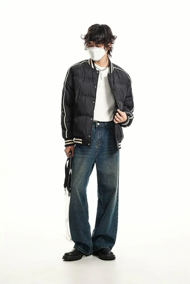 Wide Leg Vintage Faded Jeans - Image 7