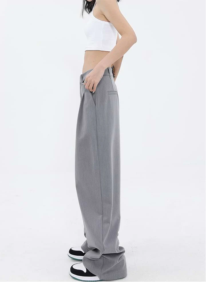 Wide Leg Waist Cutout Pants - Image 13