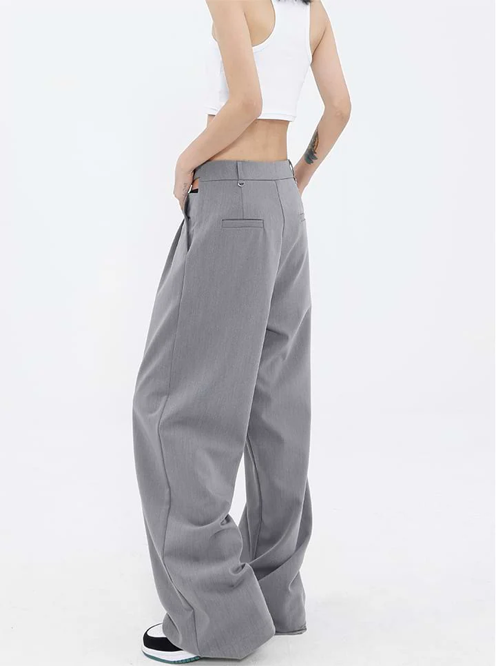 Wide Leg Waist Cutout Pants - Image 15